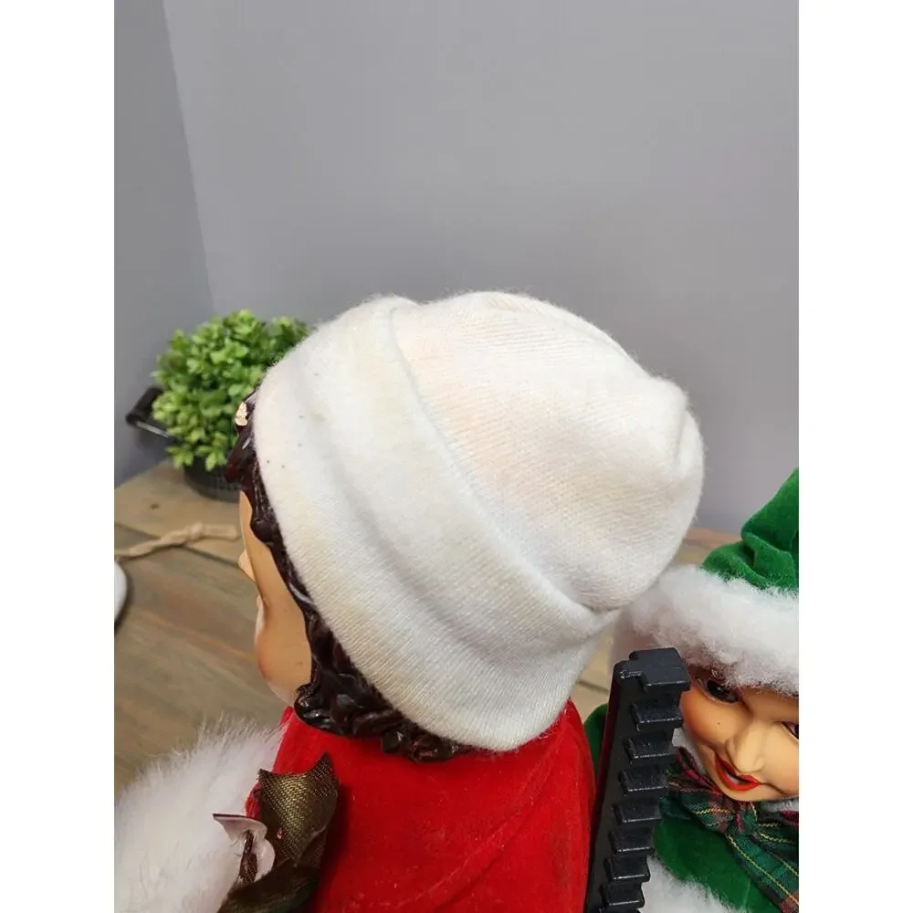 Vintage 1986 BRINN'S Collectible Edition Christmas Caroler Dolls Figurine Set
